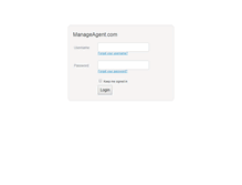 Tablet Screenshot of go.manageagent.com